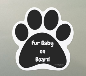 Fur Baby on Board Car Magnet