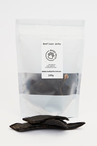Nude Pets beef Liver Jerky 100g